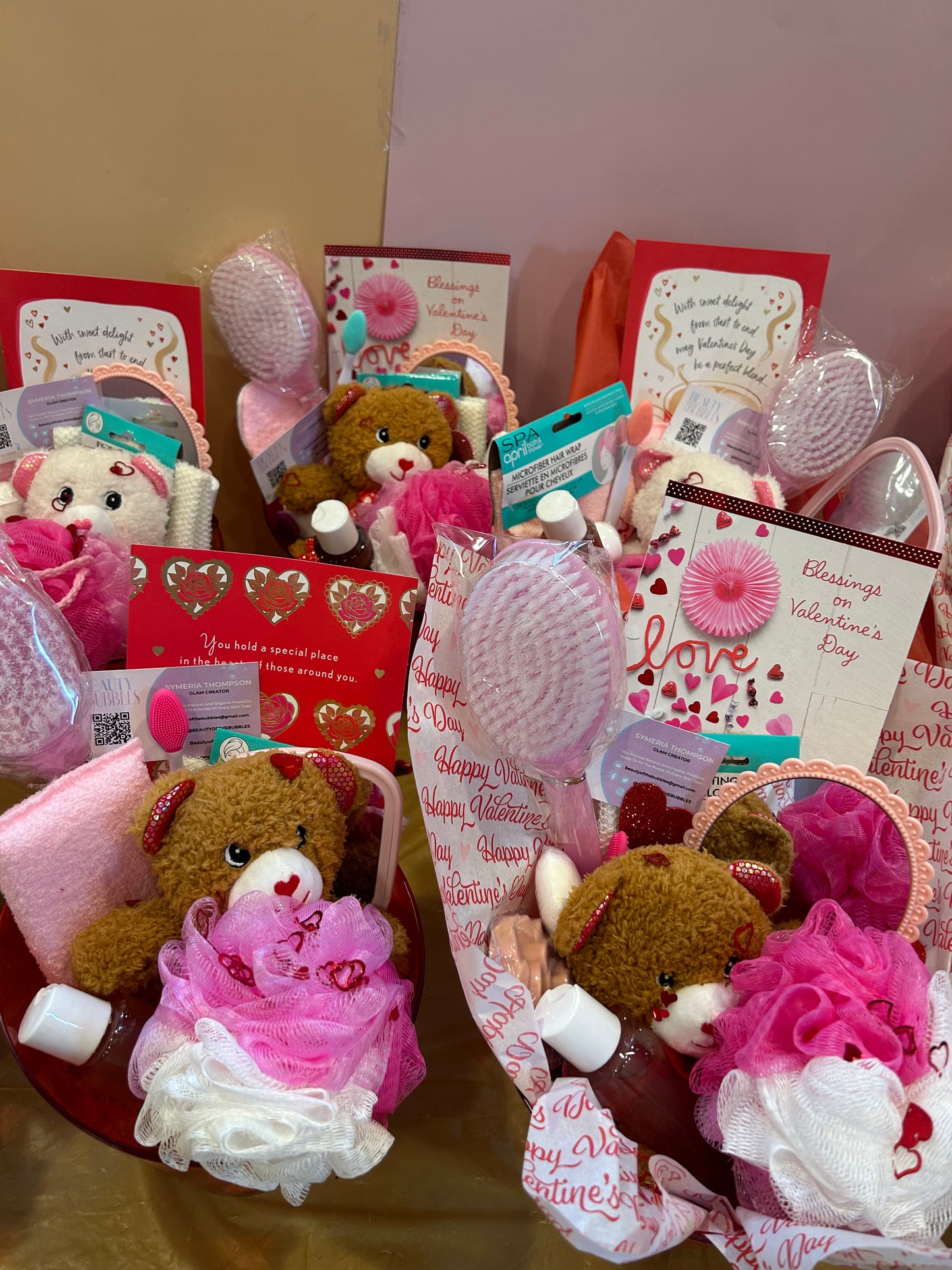 Valentine’s Day Spa On The Go Buckets🧺💗