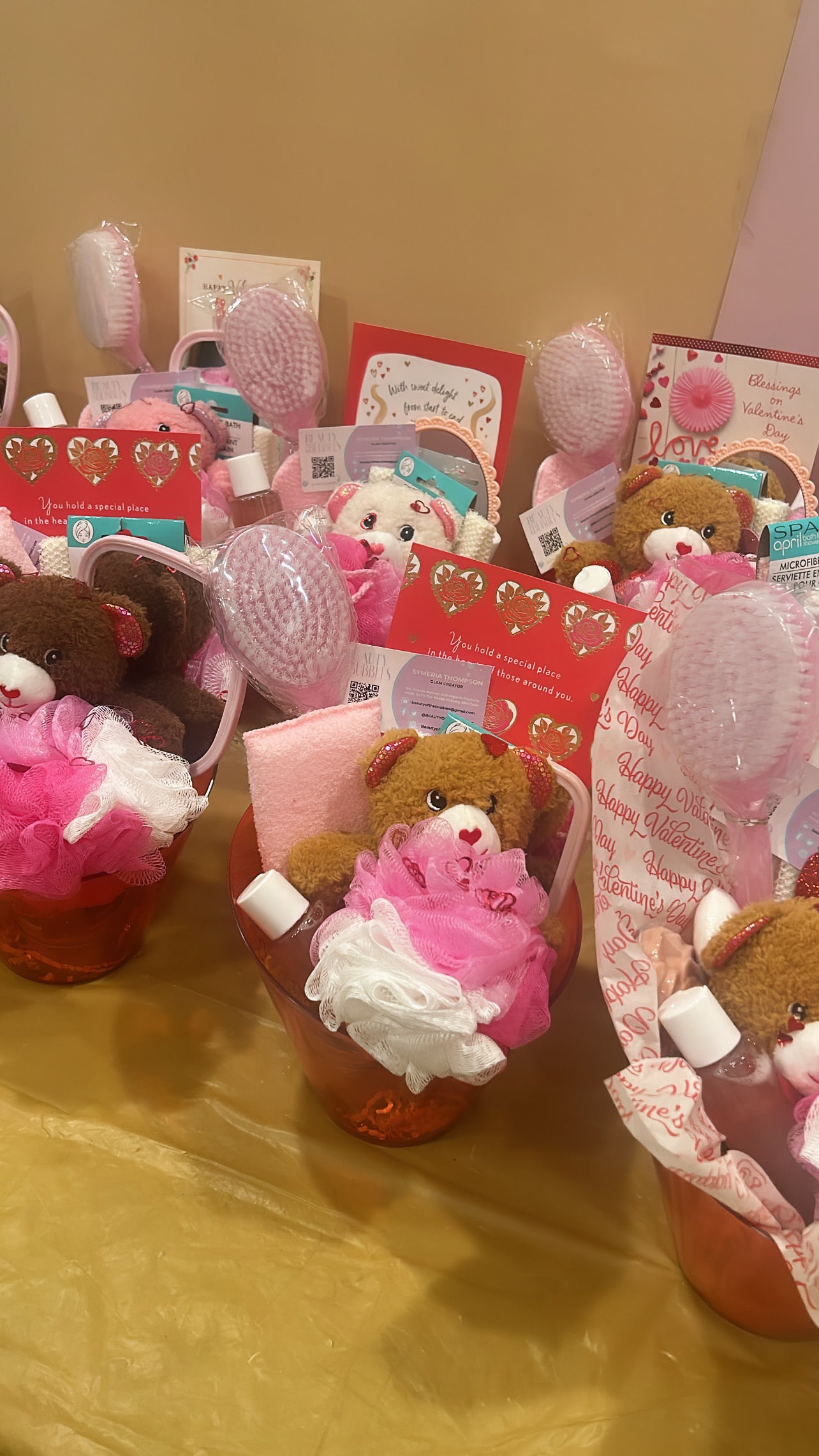 Valentine’s Day Spa On The Go Buckets🧺💗